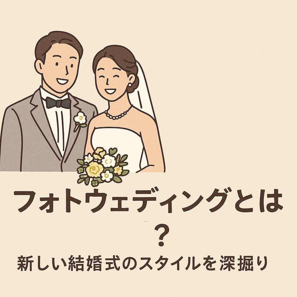 フォトウェディングとは？新しい結婚式のスタイルを深掘り