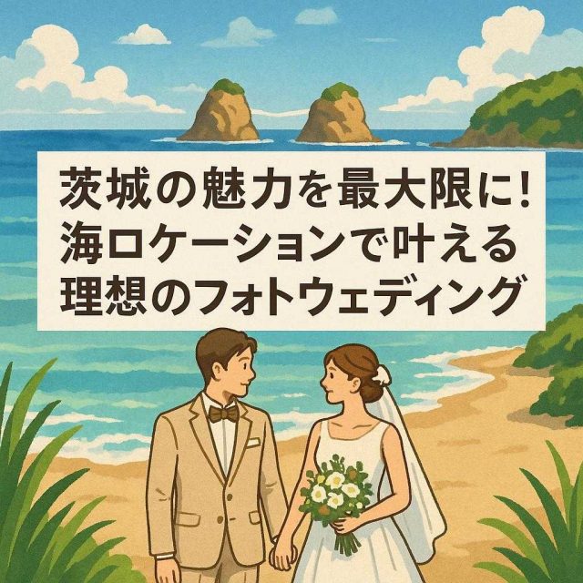 茨城の魅力を最大限に！海ロケーションで叶える理想のフォトウェディング