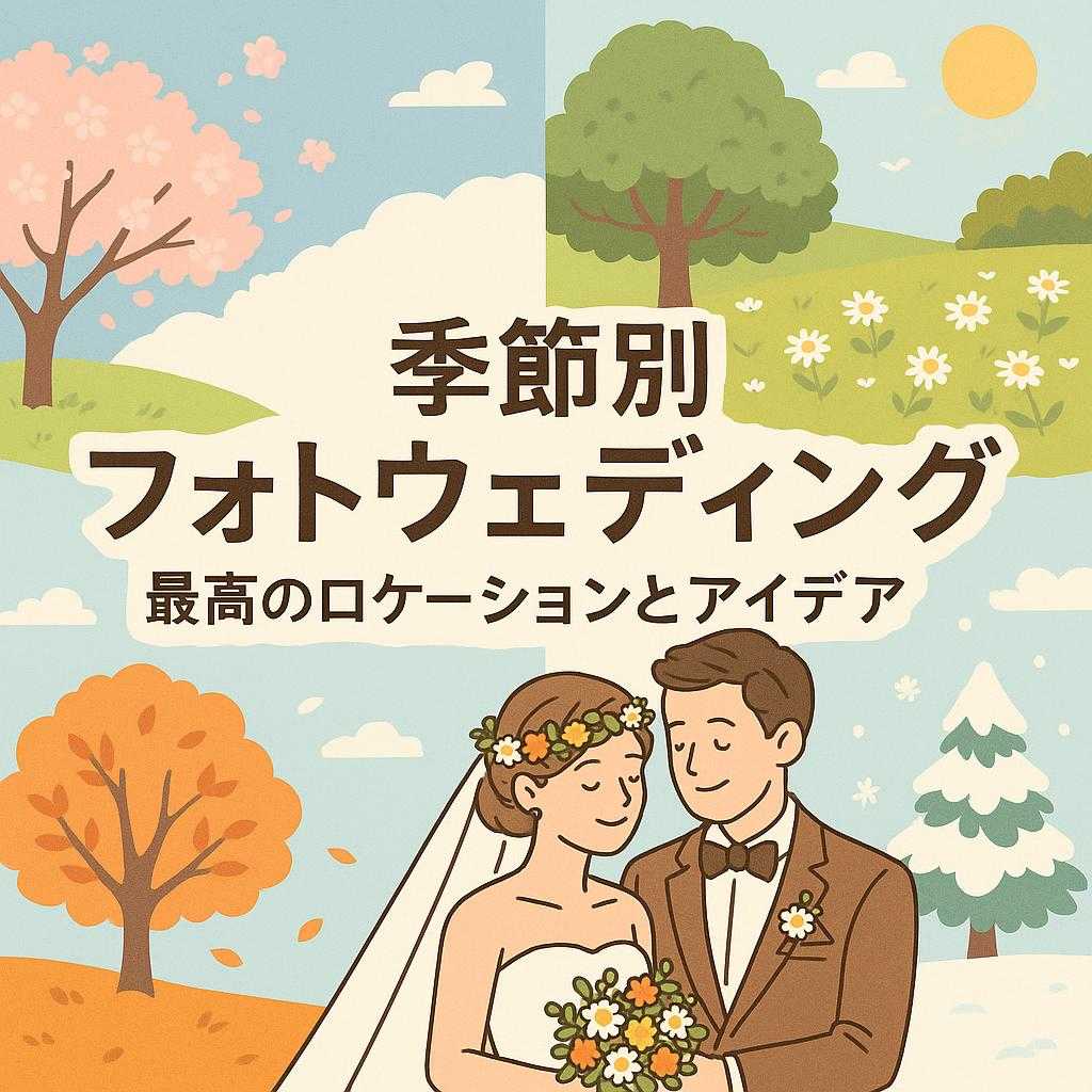 季節別フォトウェディング：最高のロケーションとアイデア