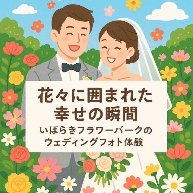 花々に囲まれた幸せの瞬間：いばらきフラワーパークのウェディングフォト体験