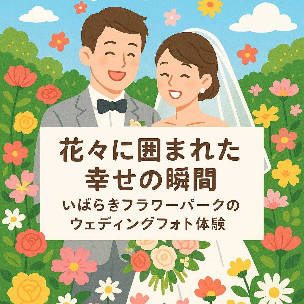 花々に囲まれた幸せの瞬間：いばらきフラワーパークのウェディングフォト体験