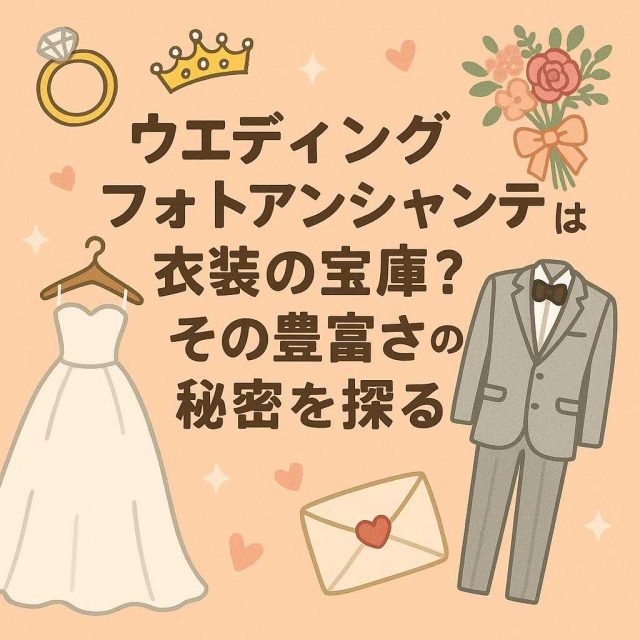 ウエディングフォトアンシャンテは衣装の宝庫？その豊富さの秘密を探る