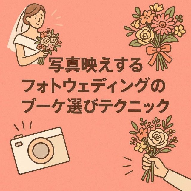 写真映えするフォトウェディングのブーケ選びテクニック