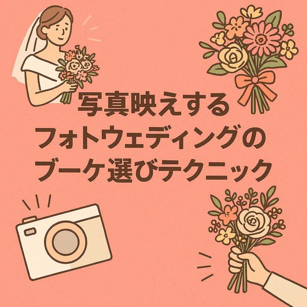 写真映えするフォトウェディングのブーケ選びテクニック