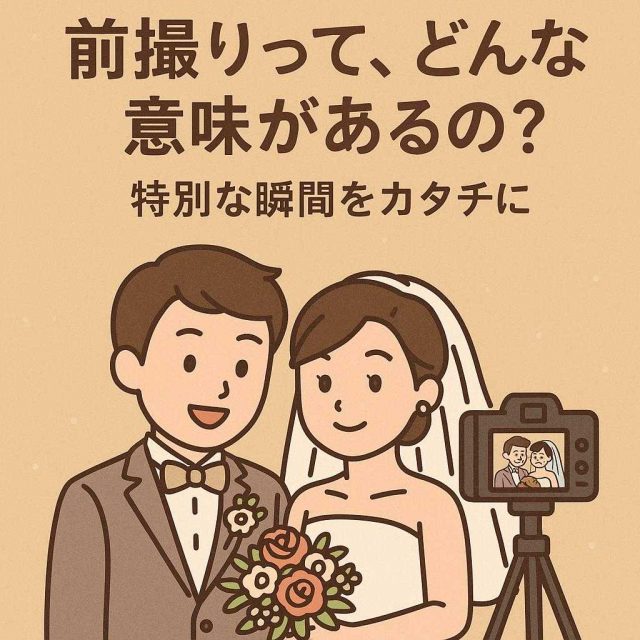 前撮りって、どんな意味があるの？特別な瞬間をカタチに**