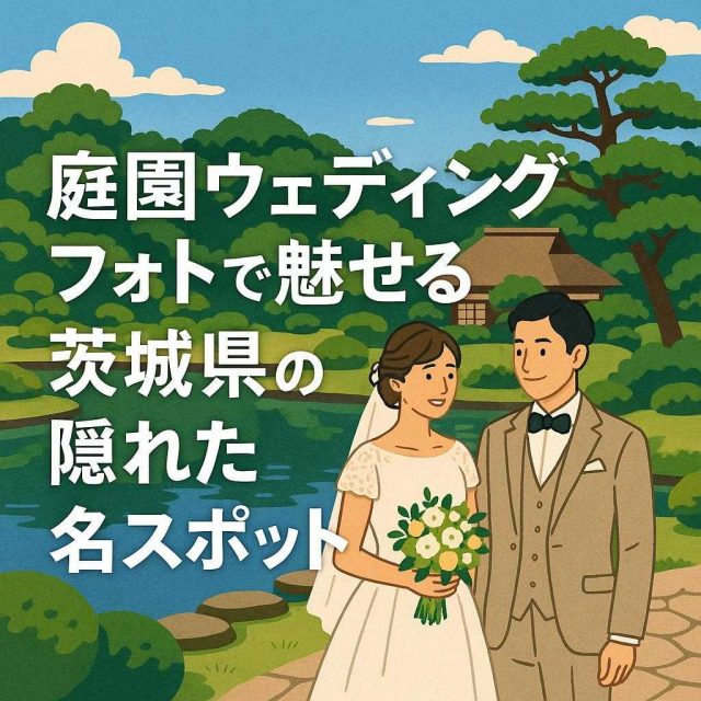 庭園ウェディングフォトで魅せる茨城県の隠れた名スポット