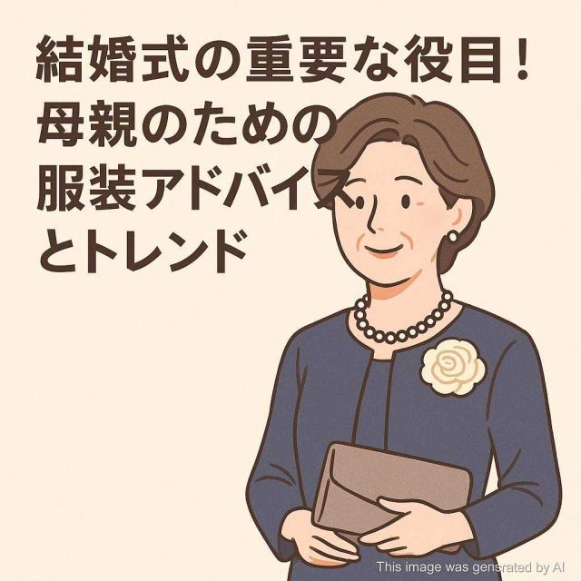 結婚式の重要な役目！母親のための服装アドバイスとトレンド
