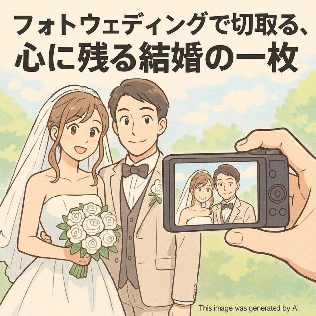 フォトウェディングで切り取る、心に残る結婚の一枚