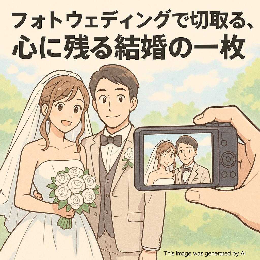 フォトウェディングで切り取る、心に残る結婚の一枚