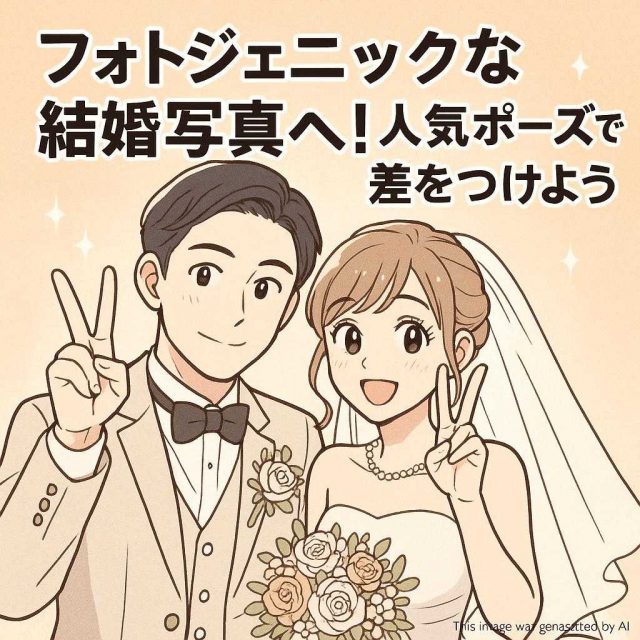 フォトジェニックな結婚写真へ！人気ポーズで差をつけよう