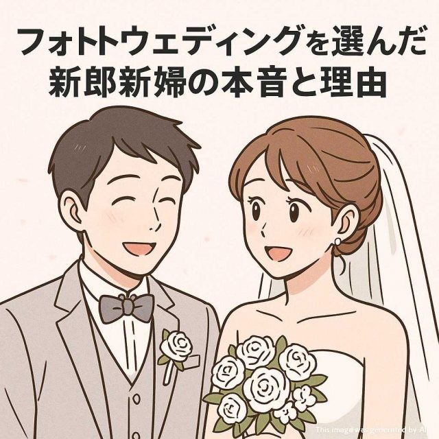 フォトウェディングを選んだ新郎新婦の本音と理由