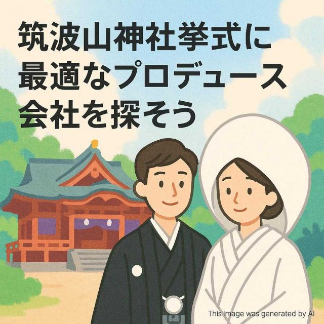 筑波山神社挙式に最適なプロデュース会社を探そう