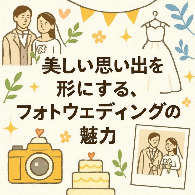 美しい思い出を形にする、フォトウェディングの魅力