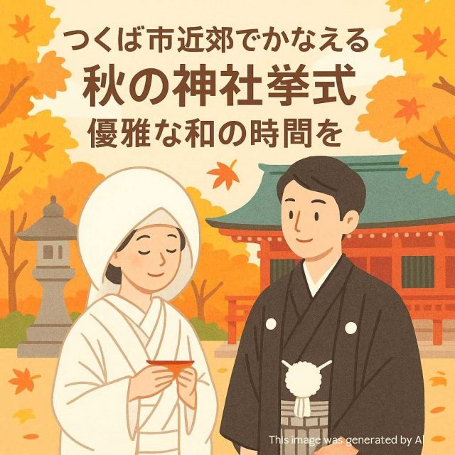 つくば市近郊でかなえる秋の神社挙式 優雅な和の時間を