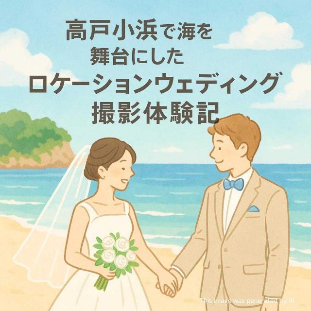 高戸小浜で海を舞台にしたロケーションウェディング撮影体験記