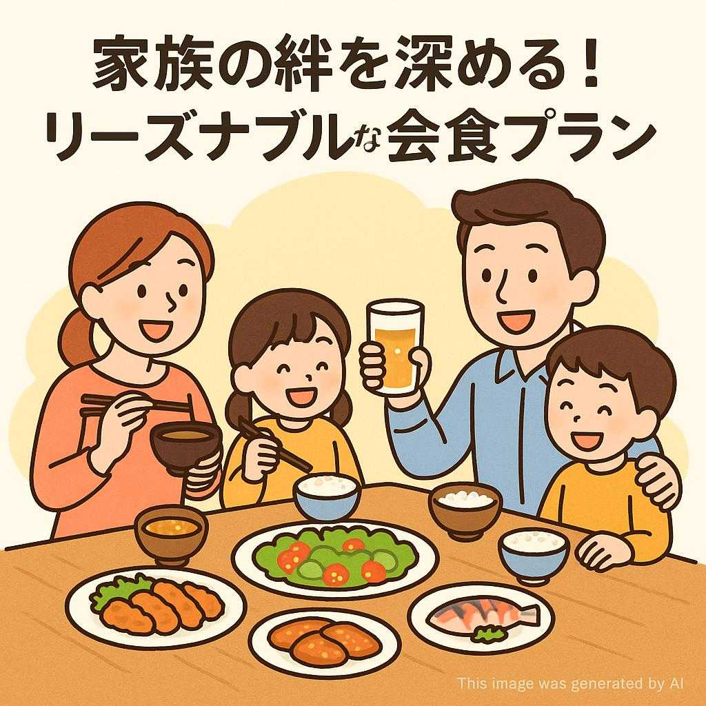 家族の絆を深める！リーズナブルな会食プラン