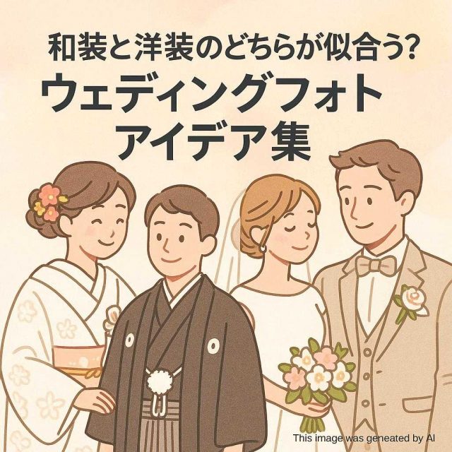 和装と洋装のどちらが似合う？ウェディングフォトアイデア集