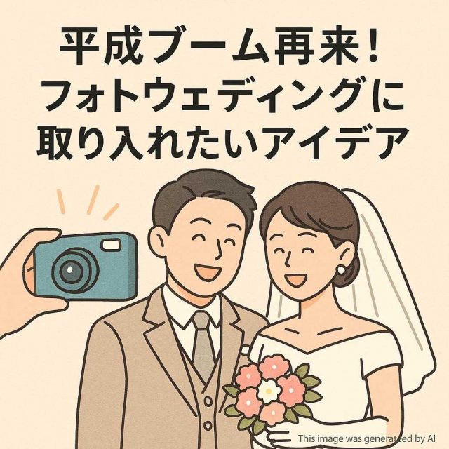 平成ブーム再来！フォトウェディングに取り入れたいアイデア