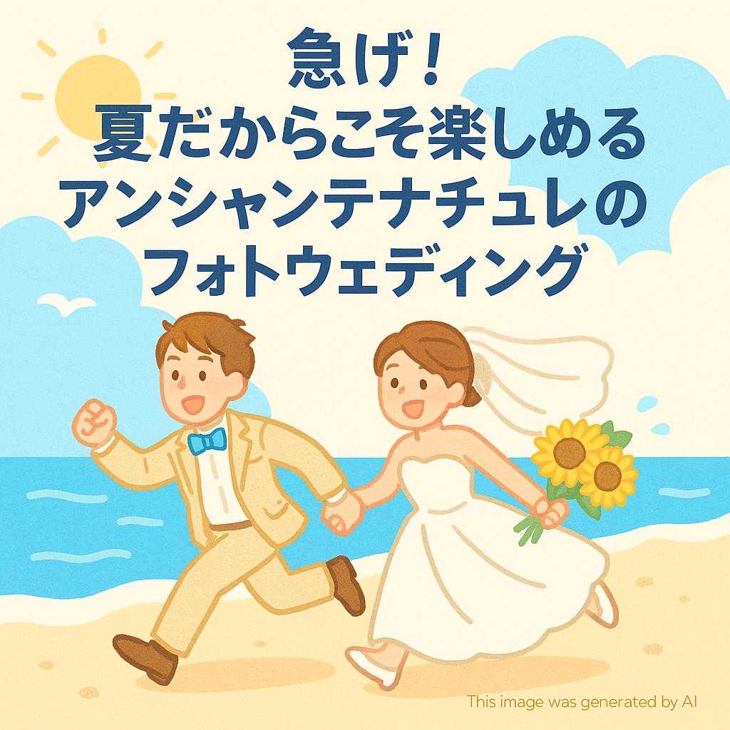 急げ！夏だからこそ楽しめるアンシャンテナチュレのフォトウェディング