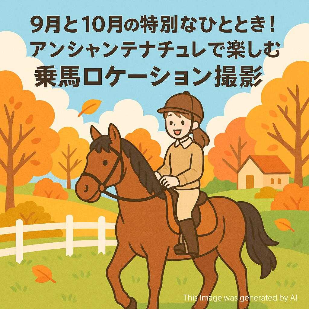 9月と10月の特別なひととき！アンシャンテナチュレで楽しむ乗馬ロケーション撮影