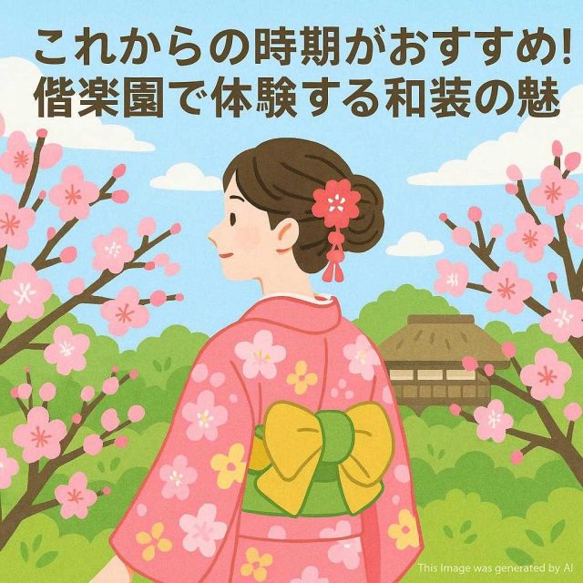 これからの時期がおすすめ！偕楽園で体験する和装の魅力