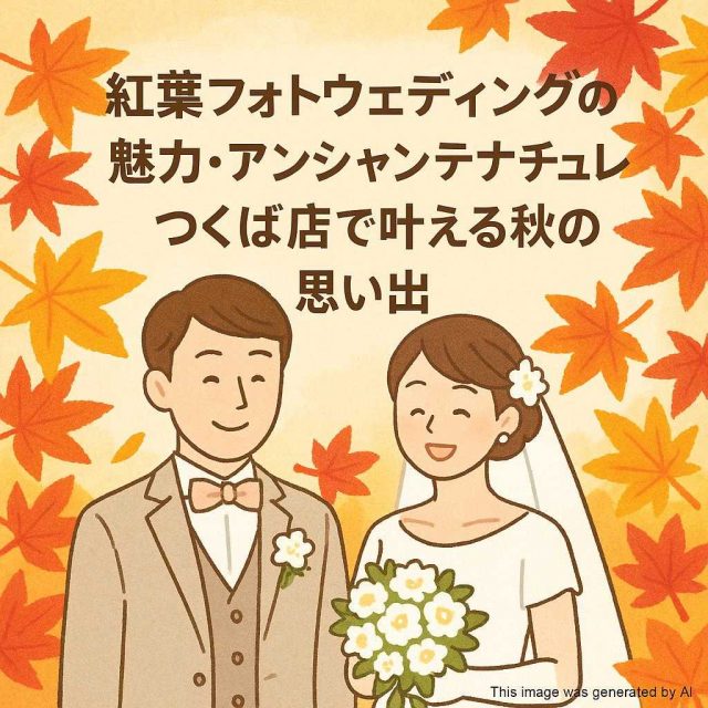 紅葉フォトウェディングの魅力・アンシャンテナチュレつくば店で叶える秋の思い出