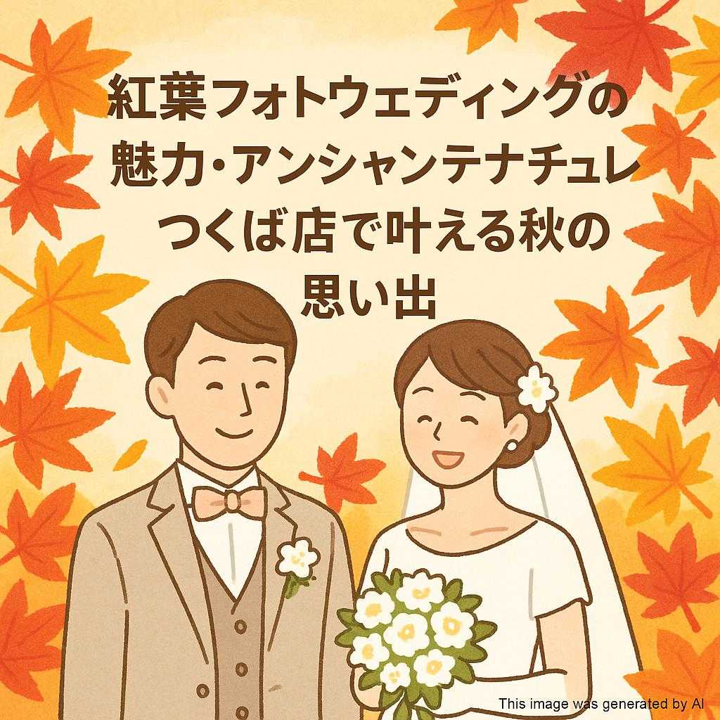 紅葉フォトウェディングの魅力・アンシャンテナチュレつくば店で叶える秋の思い出