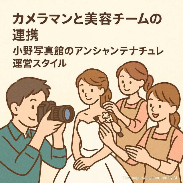 カメラマンと美容チームの連携 小野写真館のアンシャンテナチュレ運営スタイル