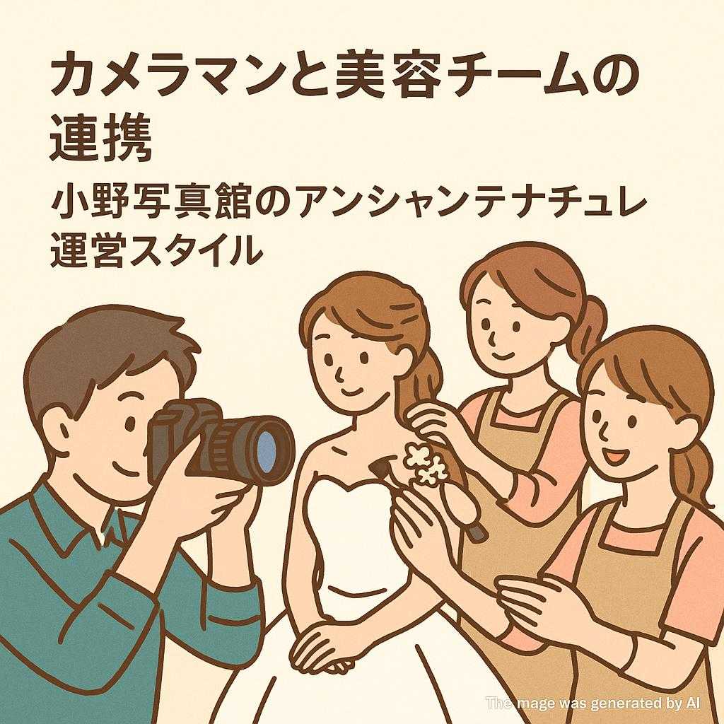 カメラマンと美容チームの連携 小野写真館のアンシャンテナチュレ運営スタイル