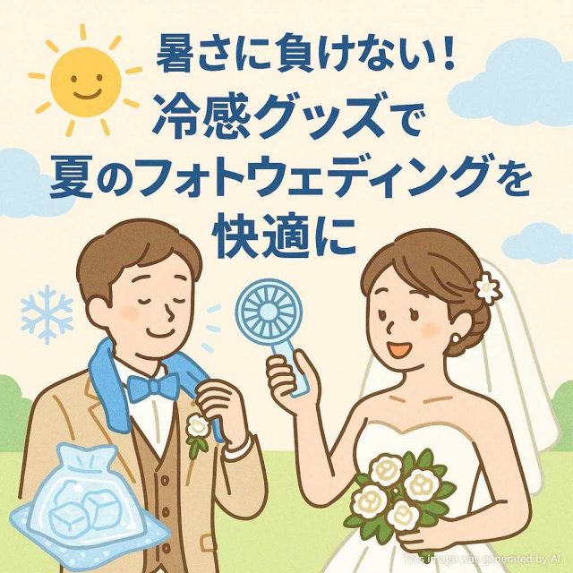 暑さに負けない！冷感グッズで夏のフォトウェディングを快適に