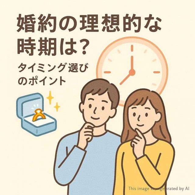 婚約の理想的な時期は？タイミング選びのポイント