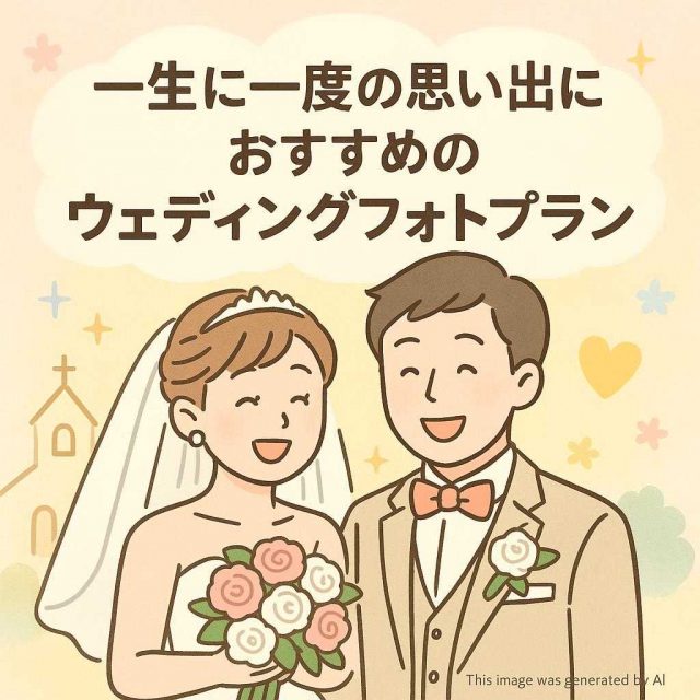 一生に一度の思い出におすすめのウェディングフォトプラン