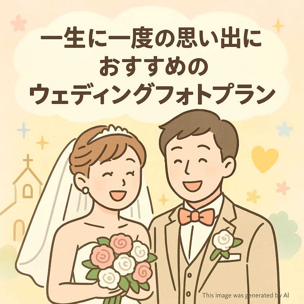 一生に一度の思い出におすすめのウェディングフォトプラン