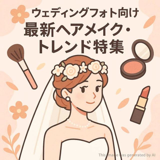 ウェディングフォト向け最新ヘアメイク・トレンド特集