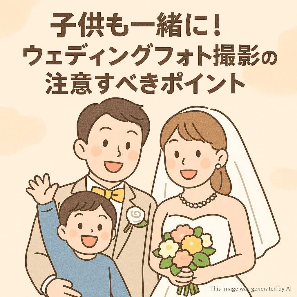 子供も一緒に！ウェディングフォト撮影時の注意すべきポイント
