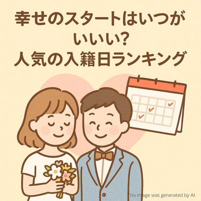 幸せのスタートはいつがいい？人気の入籍日ランキング