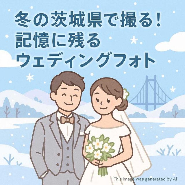 冬の茨城県で撮る！記憶に残るウェディングフォト