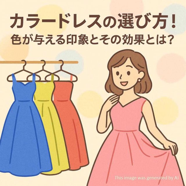 カラードレスの選び方！色が与える印象とその効果とは？