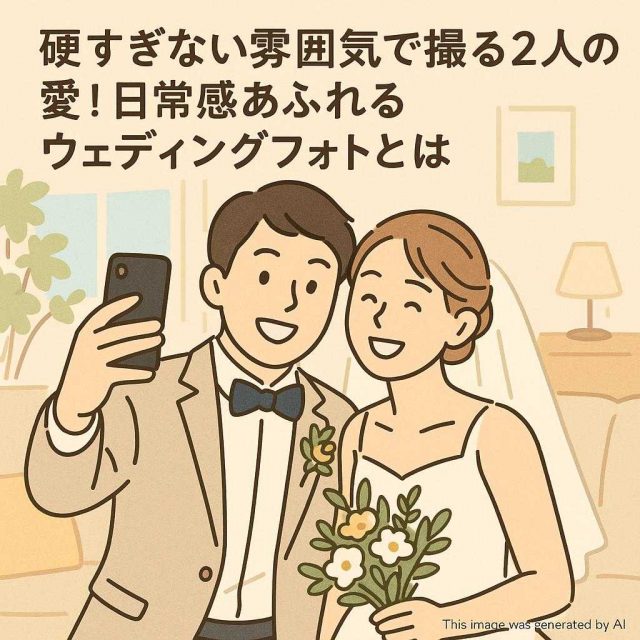 硬すぎない雰囲気で撮る2人の愛！日常感あふれるウェディングフォトとは