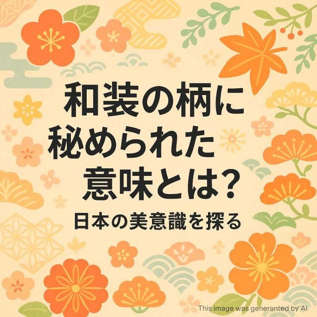 和装の柄に秘められた意味とは？日本の美意識を探る