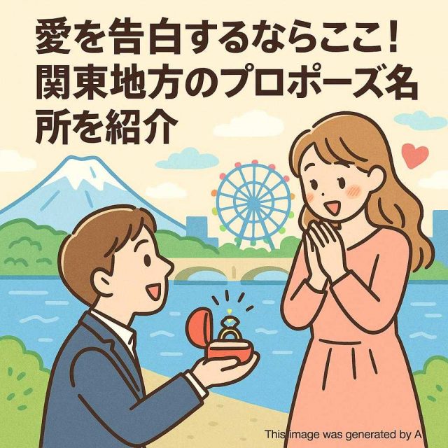 愛を告白するならここ！関東地方のプロポーズ名所を紹介