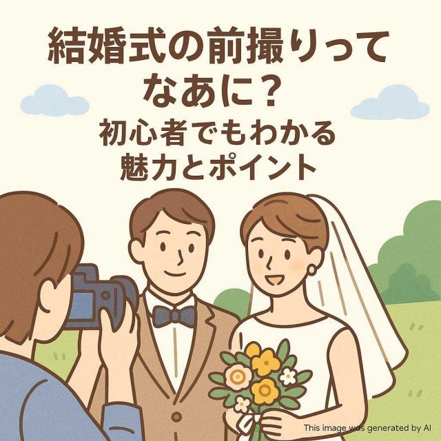 結婚式の前撮りってなあに？初心者でもわかる魅力とポイント
