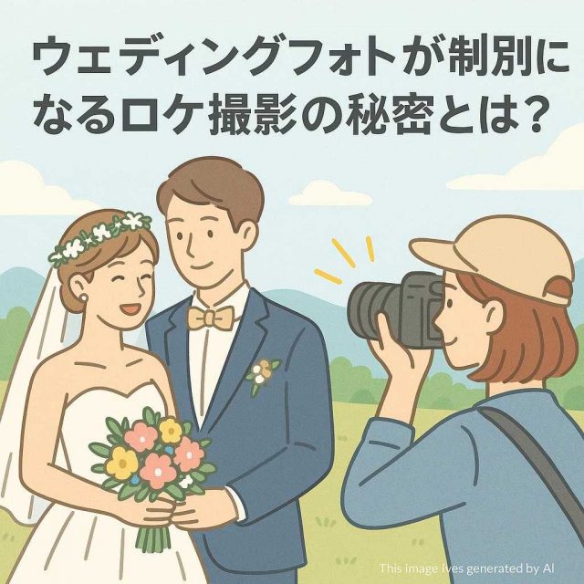 ウェディングフォトが特別になるロケ撮影の秘密とは？