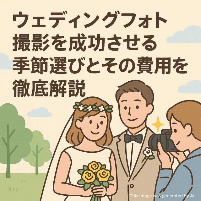 ウェディングフォト撮影を成功させる季節選びとその費用を徹底解説