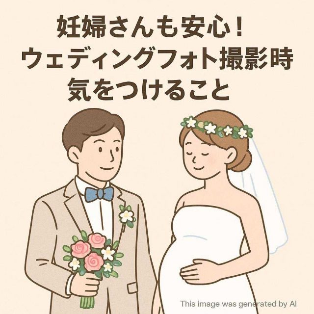 妊婦さんも安心！ウェディングフォト撮影時に気をつけること