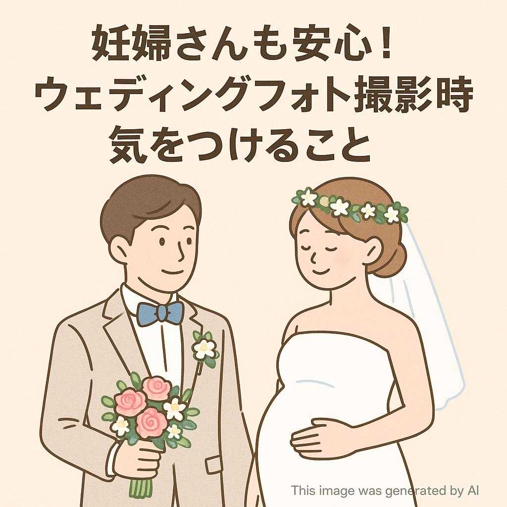 妊婦さんも安心！ウェディングフォト撮影時に気をつけること