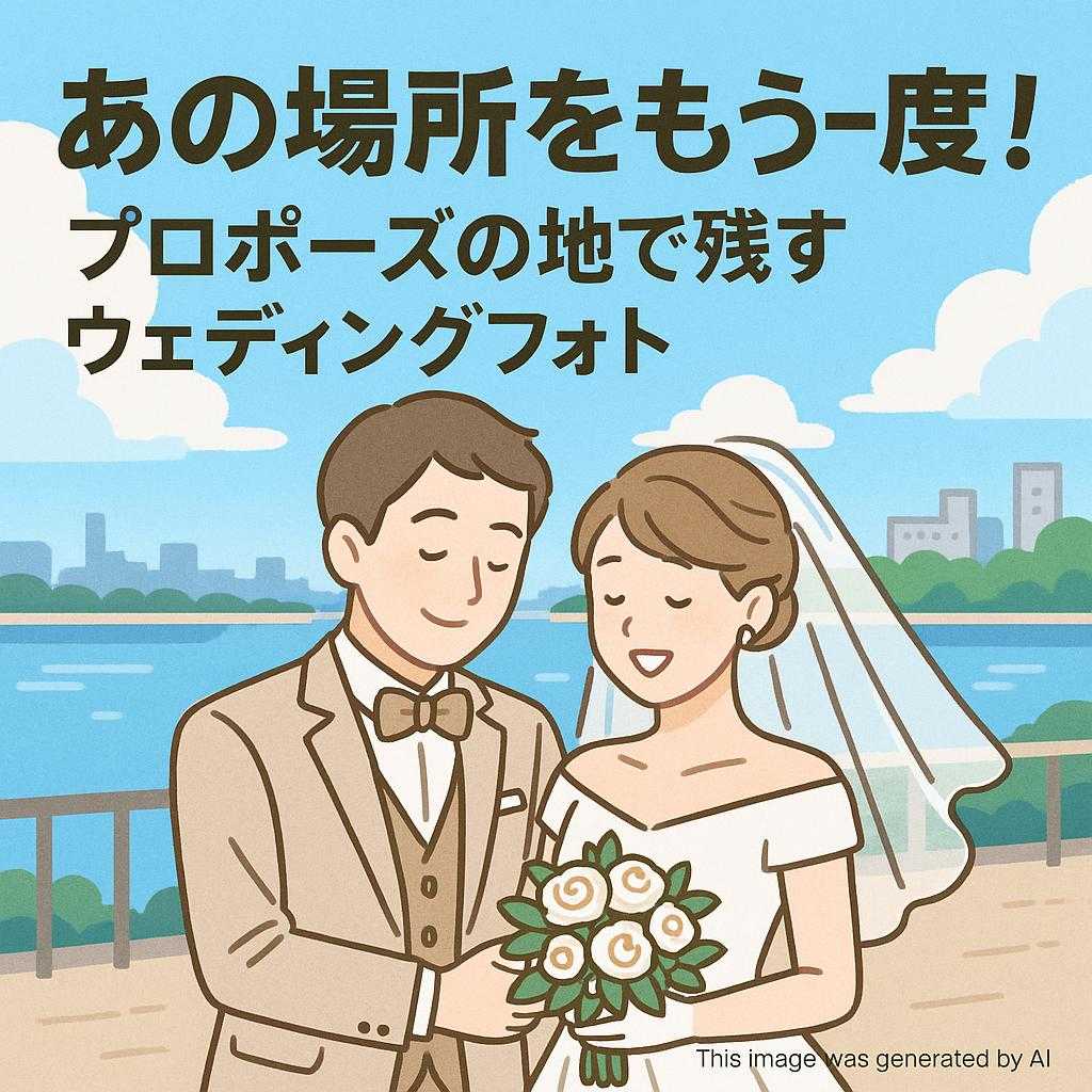 あの場所をもう一度！プロポーズの地で残すウェディングフォト