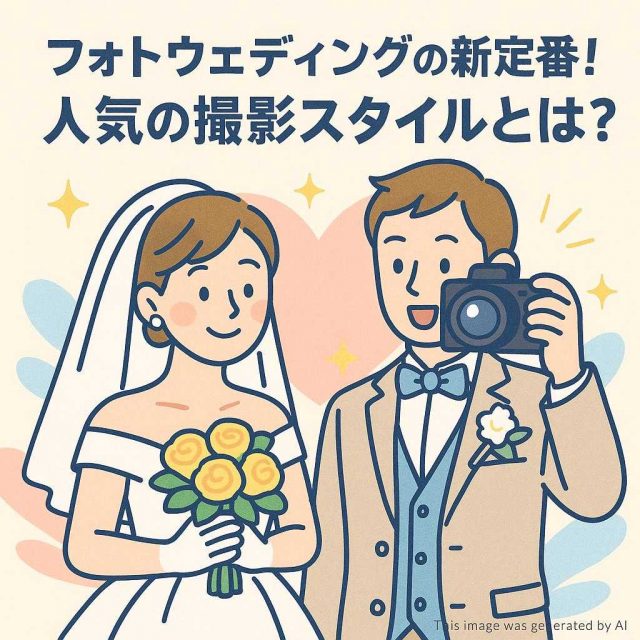 フォトウェディングの新定番！人気の撮影スタイルとは？