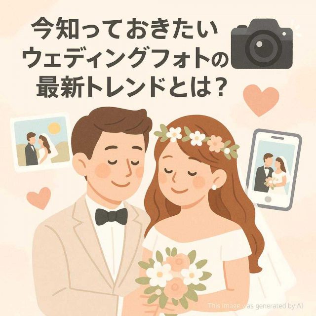 今知っておきたいウェディングフォトの最新トレンドとは？
