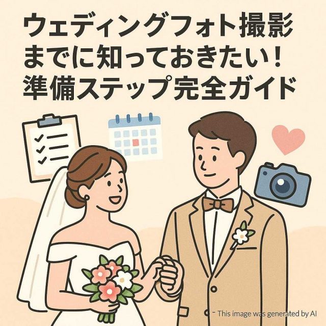 ウェディングフォト撮影までに知っておきたい！準備ステップ完全ガイド
